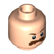 Lego hlava, tělová světlá (6129051)
